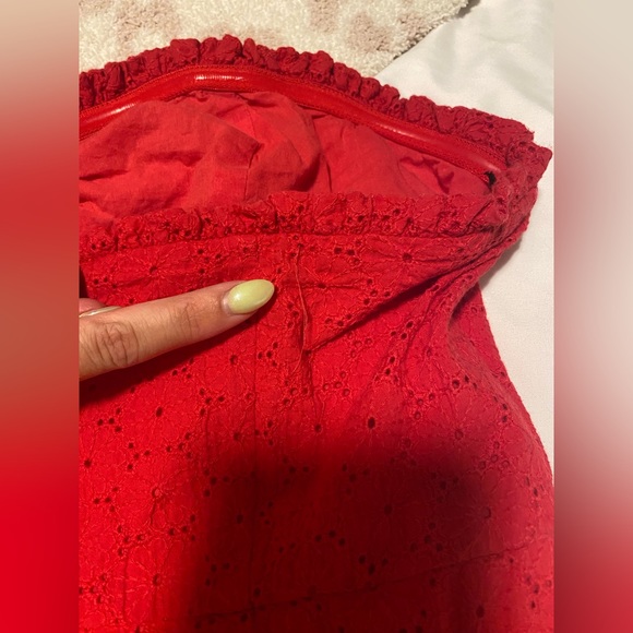 Worn once! Flirty Red Hot Mini Dress - Picture 4 of 9